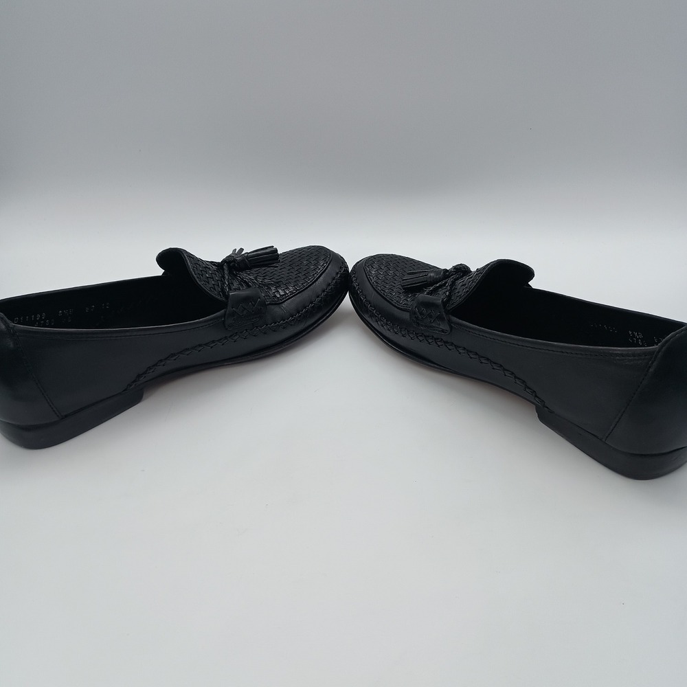 Cole Haan Country Marcy Black Woven Leather Tassel Loafers Womens 8.5 B D11199 - Picture 8 of 13